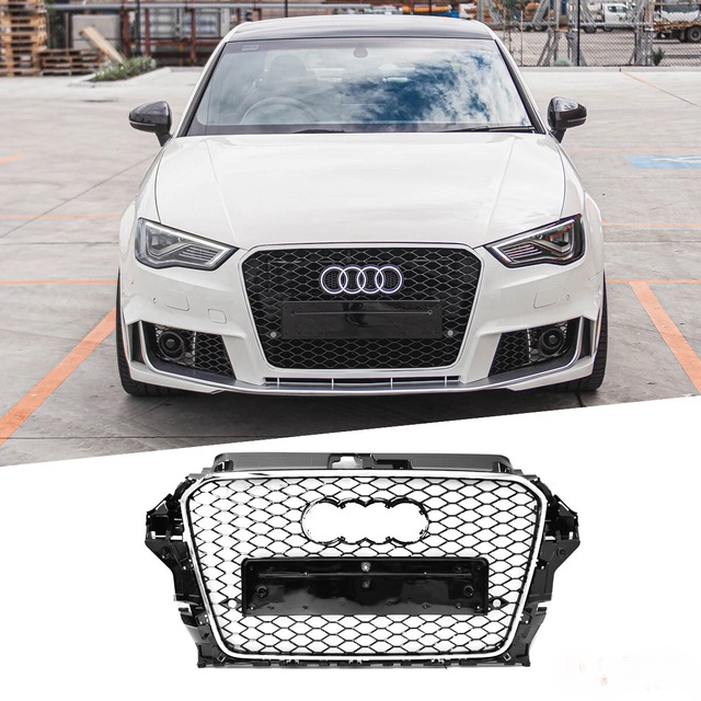 Audi A3 2012-2016 8v Siyah-krom Rs3 Ön Panjur