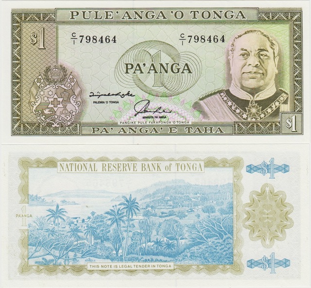 Tonga 1 Paanga 1992-95 Çil.