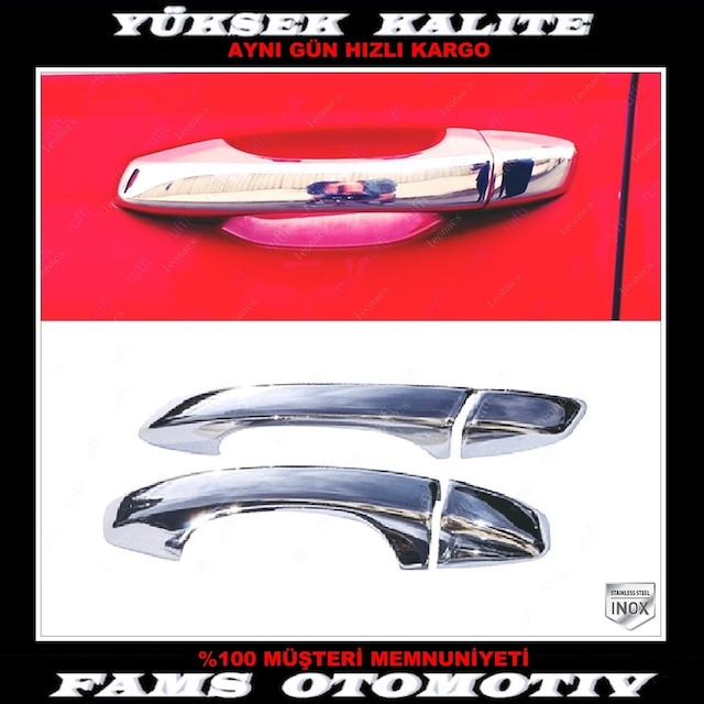 Vw Scirocco Krom Kapı Kolu 2 Kapı 2008 Üzeri P. Çelik