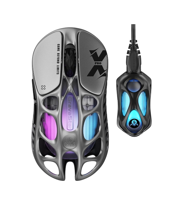 Gravastar Mercury Xpro Rgb 32k Dpı Optik Gaming Mouse+8k Dongle, Kablosuz, Magnezyum Alaşımlı, Progr Gsmercuryxpro