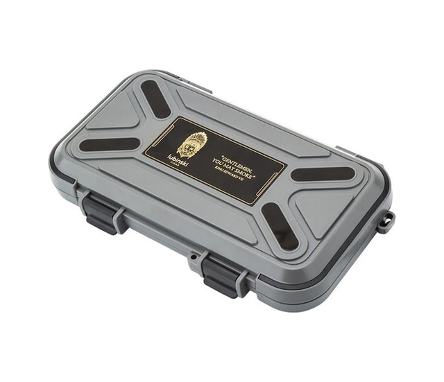 Lubinski Yeni Stil Seyahat Puro Kutusu Humidor Kırılmaz Plastik Gri 5's Lb-602