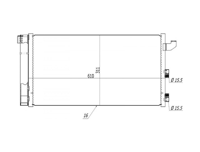 Klima - 256 - Kondenseri Fıat Panda 1.1i-1.2i 03 - Dpmıx-hb - - Oto.-mek.
