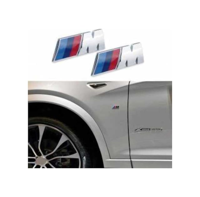 Bmw ///M Logo Küçük Çamurluk Arması Bmw Logo - M Logo - 1 Adet