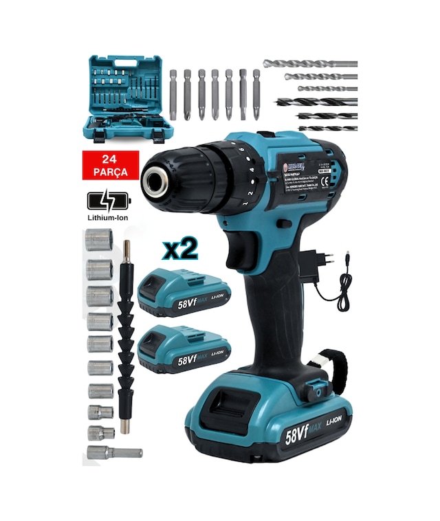 Mur-Cell MUR-9022 12V Şarjlı Matkap