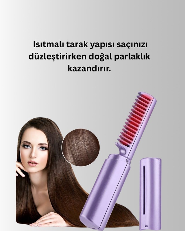Usb - 940 - Şarjlı Kablosuz Saç Düzleştirici Seyahat Ve - Ece-umay - Günlük Kullanım