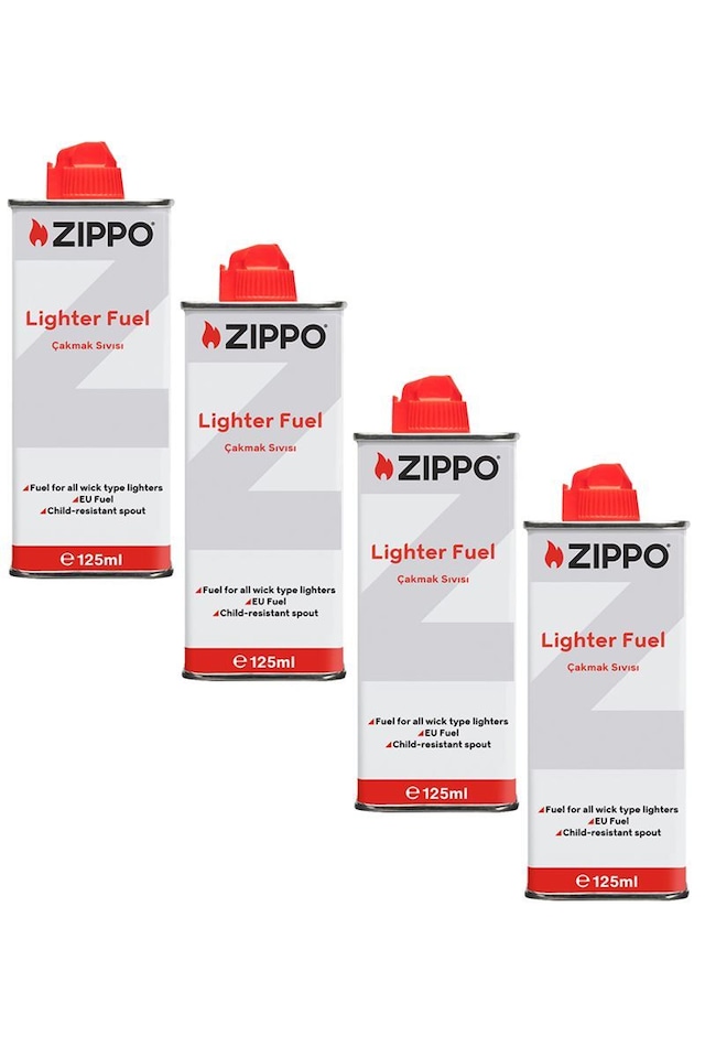 Zippo Çakmak İkmal Seti.4 Bidon Benzin Set4