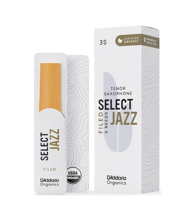 D'addario Organik Select Jazz Filed Tenor Saksafon Dili - Saksafon Boruları - İlk Ve Tek Organik Kamış Boru - 3 Yumuşak, 5 Paket