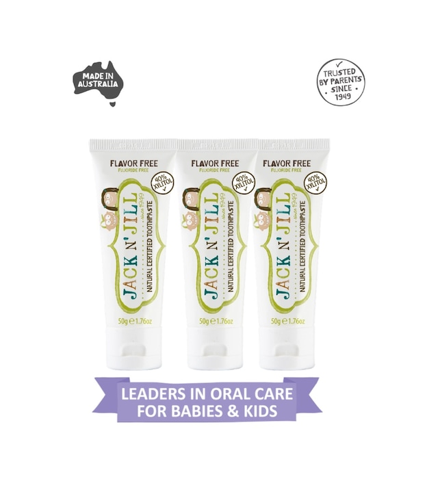 Jack N Jill Doğal Sertifikalı Diş Macunu Aromasız 3 Lü Paket 3x50g