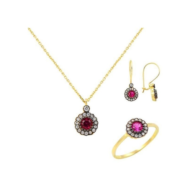 Mini Ametist Set 6,05 Gram 14 Ayar Altın