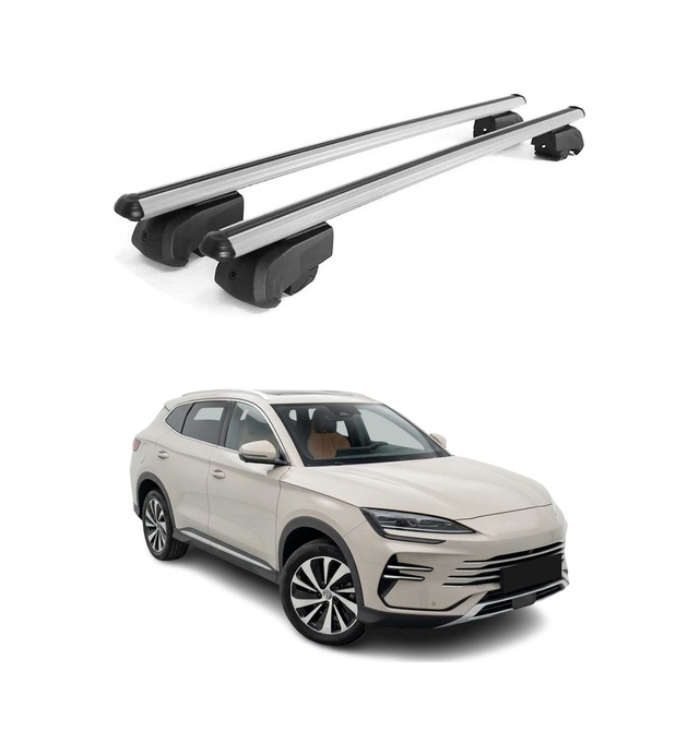 Byd Seal U Dm-i 2024-2027 Uyumlu Port Bagaj Taşıyıcı Ara Atkı Alüminyum Gri 2 Parça Gömme Ray