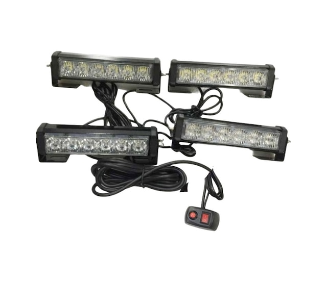 Space Space Çakar Lamba Power Ledli 4lü Kırmızı-beyaz/mavi-beyaz 12v/ Lapa194 O A34495