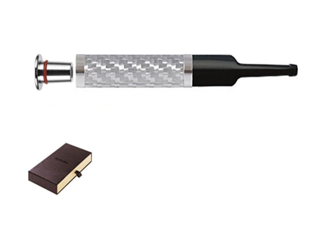 Denicotea 25007 Karbon Filtreli 6-9mm Lüks Slim Sig.Ağızlığı Karbon Silver