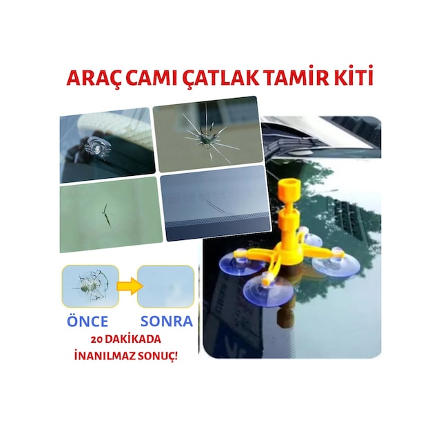 Araç Camı Çatlak Tamir Kiti (Full Set) N11.1404