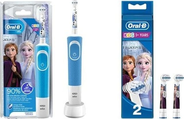 Oral-b Çocuklar Için D100 Frozen Iı Şarjlı Diş Fırçası Ve Yedek Başlık