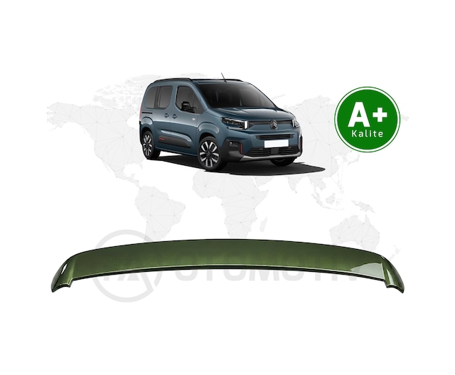 Citroen Berlingo Bagaj Üstü Spoiler Haki Yeşil Knq Boyalı 2024 Model Ve Sonrası