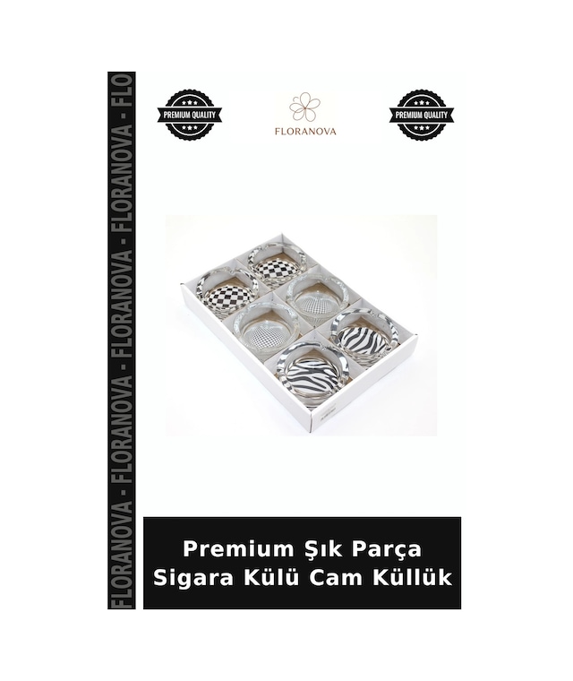 Premium Şık Parça Sigara Külü Cam Küllük