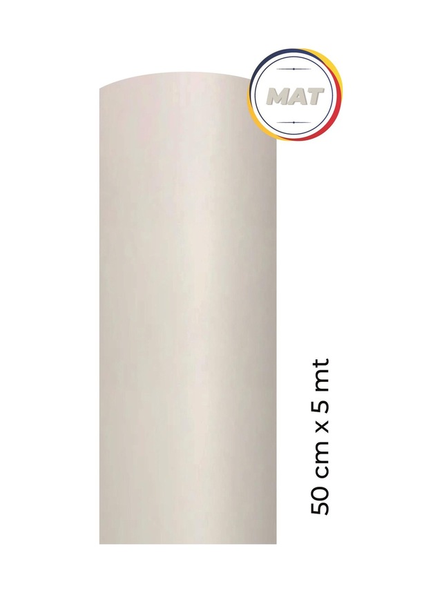Mat Beyaz Kendinden Yapışkanlı Kaplama Folyosu 50 Cm X 5 Mt