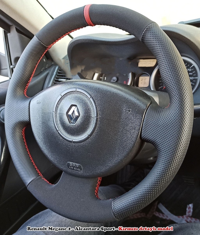 Megane 2 Araca Özel Direksiyon Kılıfı Siyah