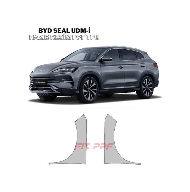 Byd Seal U Dm-i Hazır Kesim, 210 Mikron Premium Tpu Ppf Film-ön Çamurluklar