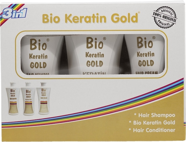 Bio Keratin Gold Brezilya Fönü Şampuan + Saç Kremi + Keratin