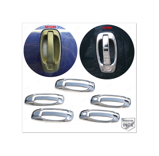Citroen Nemo Krom Kapı Kolu Çerçeve 5 Kapı P.Çelik 2008