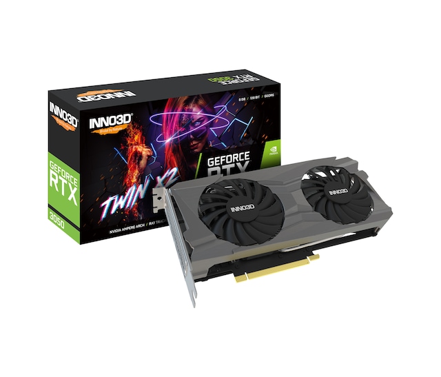 Inno3D NVIDIA GeForce RTX 3050 Twin X2 N30502-08D6-1190VA42 8 GB GDDR6 128 Bit Ekran Kartı