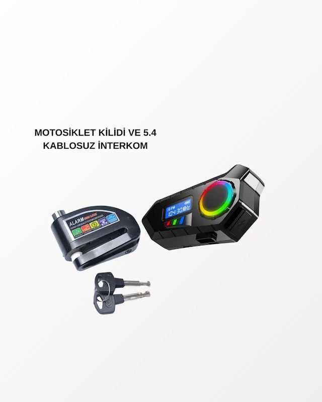 Bluetooth 5.4 Kablosuz İnterkom+ Motor Disk Kilidi Diğer