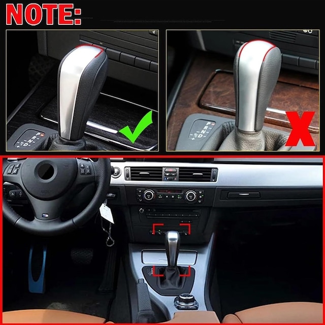 Bmw E39 E46 E53 E60 E61 E63 E64 E83 E81 E82 E87 E90 E91 E92 Serisi Otomatik Vites Topuzu Sıyah