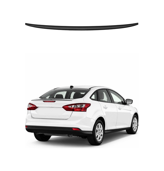 Ford Focus 4 2015-2019 Arası Uyumlu Araca Özel Bagaj Spoileri Piano Siyah 1 Parça