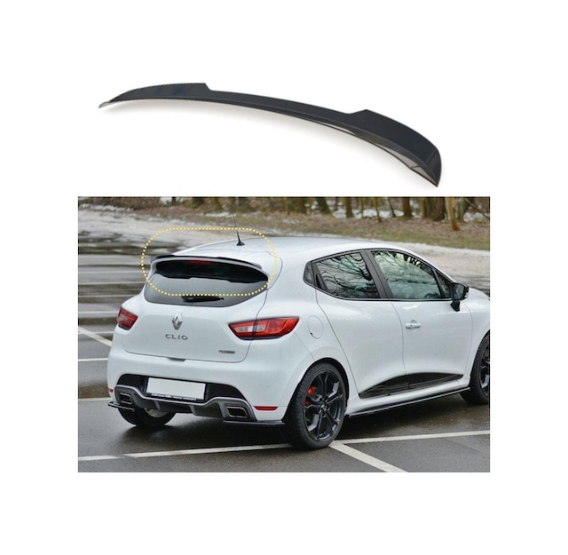 Renault Clio 4 Piano Black Spoiler Abs Plastik 2012-2019