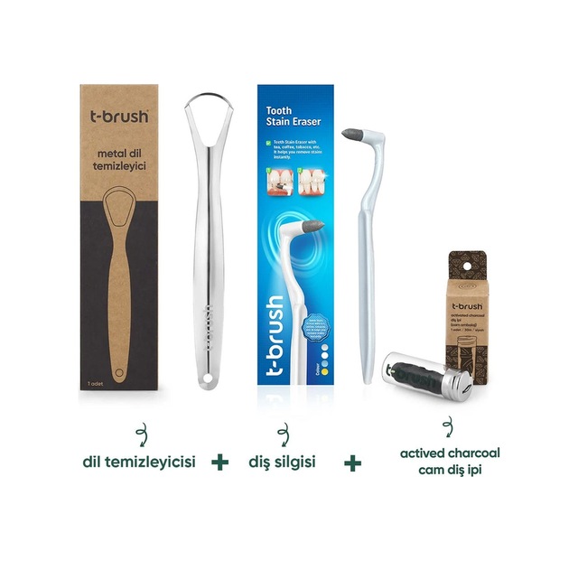 Tbrush Deep Clean - 3'Lü Ağız Bakım Seti