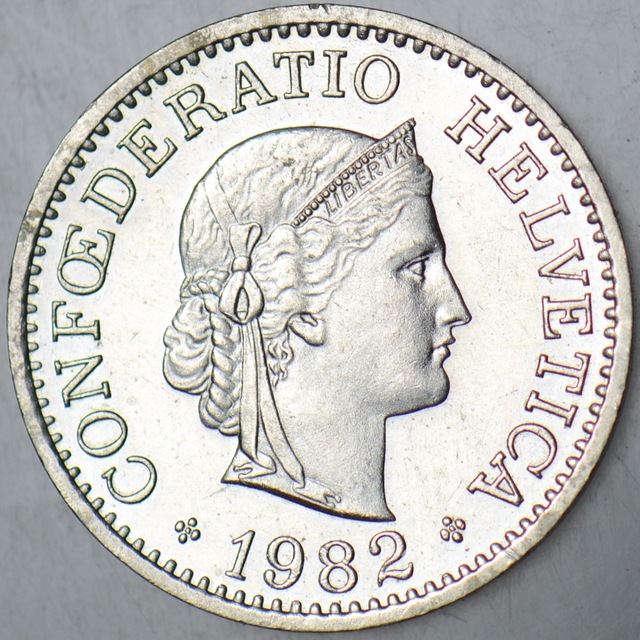 İsviçre 10 Rappen 1982 Çilaltı.