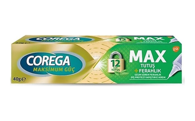 Corega Max Tutuş & Ferahlık Diş Protezi Yapıştırıcı 40gr
