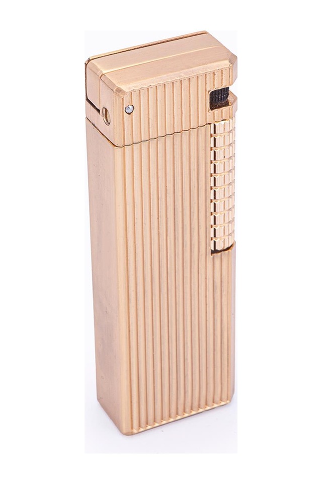 Gold Çizgi Detaylı Soft Flame Metal Çakmak - Tr7218
