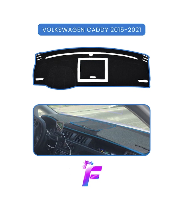 Volkswagen Caddy 2015-2021 Torpido Örtüsü Araca Özel Üretim Kolay Montaj Tam Uyum B83 Torpido Halısı