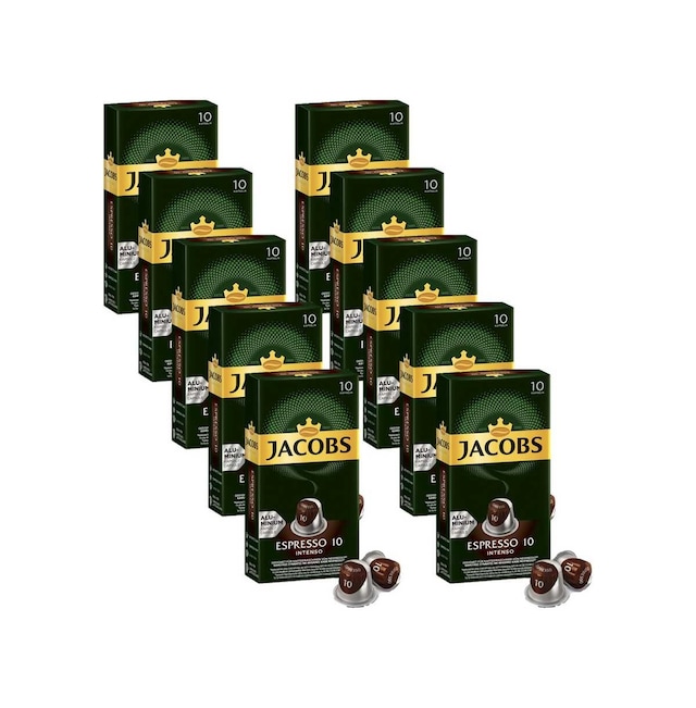 Jacobs Espresso 10 Intenso Nespresso Uyumlu Kapsül Kahve 10 x 10'lu
