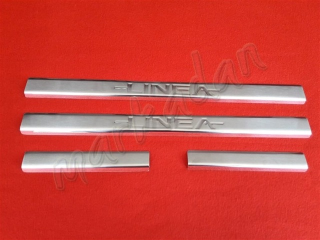 Markadan Fiat Linea Krom Kapı Eşiği 2006-2018 4 Parça Paslanmaz Ç N11.5207