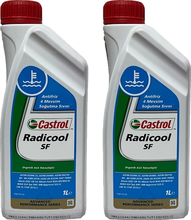Castrol Radicool Sf 4 Mevsimlik Kırmızı Antifriz 1 Litre 2 Adet