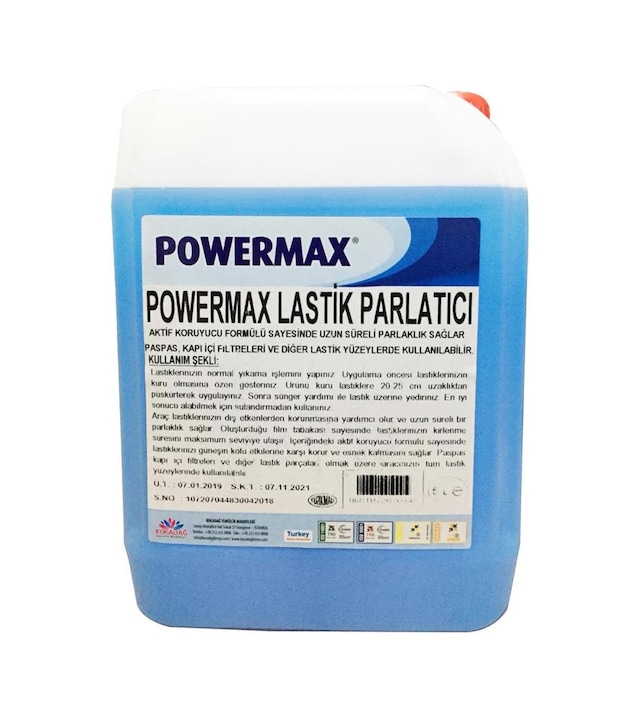 Powermax Oto Lastik Parlatıcı Temizleyici 5 KG
