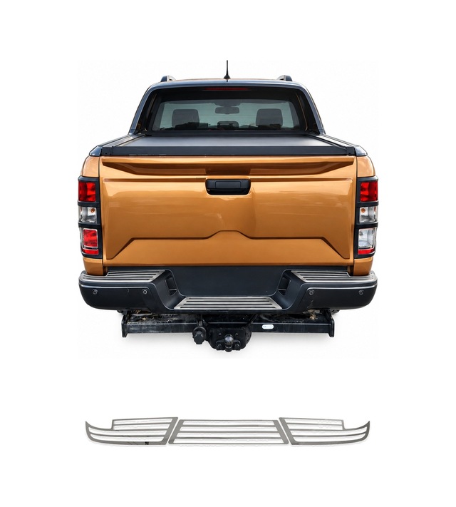Ford Ranger 2015-2022 Uyumlu Krom Arka Tampon Eşiği Paslanmaz Çelik
