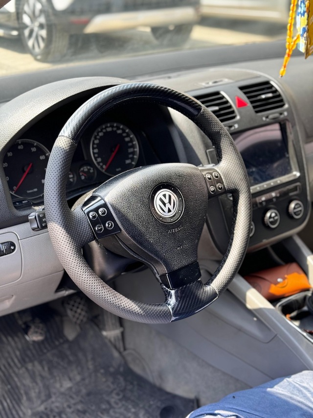Volkswagen Golf 5 Araca Özel Direksiyon Kılıfı Kristal Karbon So