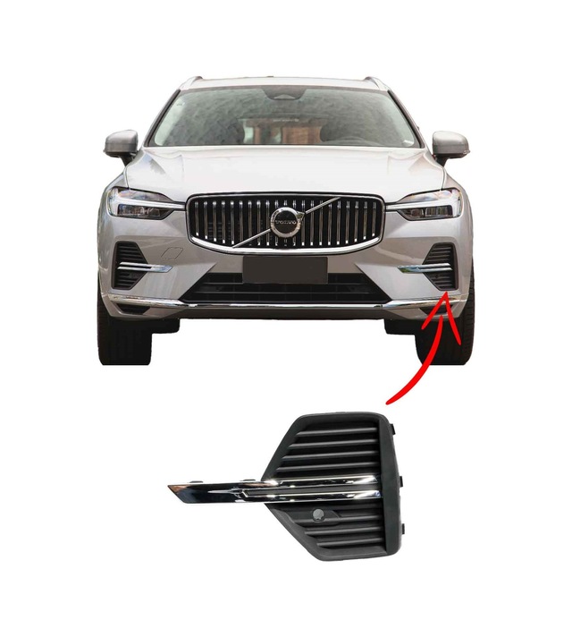 Volvo Xc60 Ön Tampon Sis Kapağı Kromlu 2021-2022 Sol