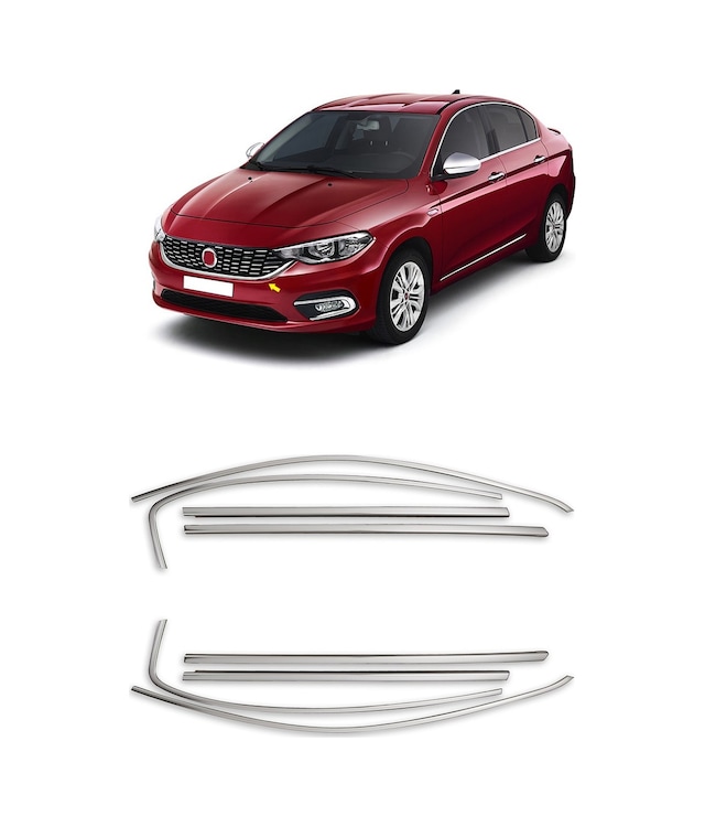 Fiat Egea Sedan Krom Cam Çerçevesi Ful Set 2016-2021 8 Parça