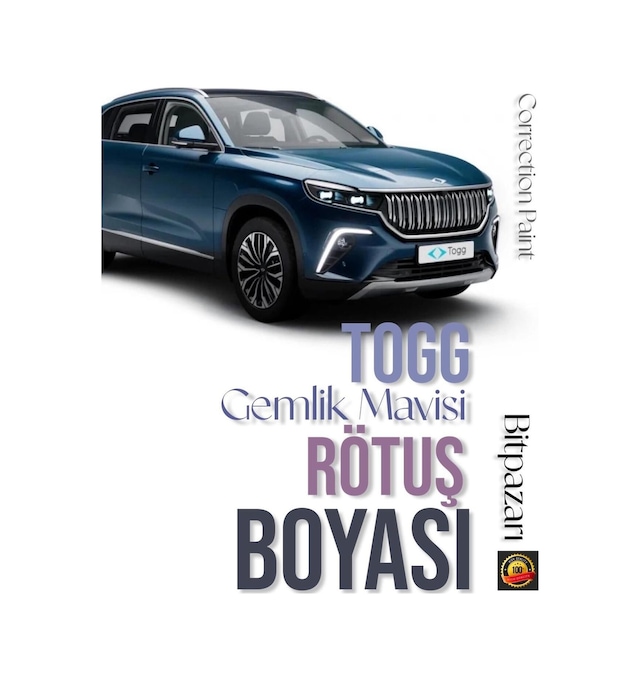 Togg Gemlik Mavisi Rötuş Boyası Ve Fırça Seti 25ml Çizik Ve Taş İzi