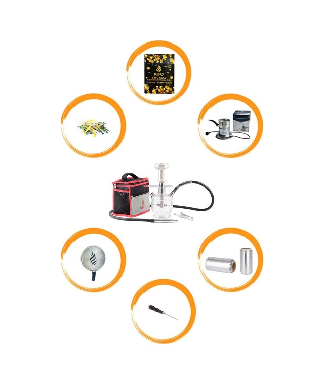 Kefo Trip Eko Paket - Kefo Bombus Nargile Takımı - Kömür - Magma - Galvaniz Ocak