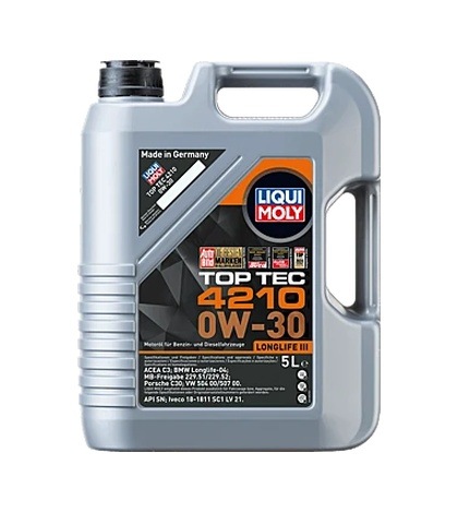 Lı21605 - 0w-30 Vw Motor Yağı Tam Sentetik Top Tec 4210 5l - Liqui Moly