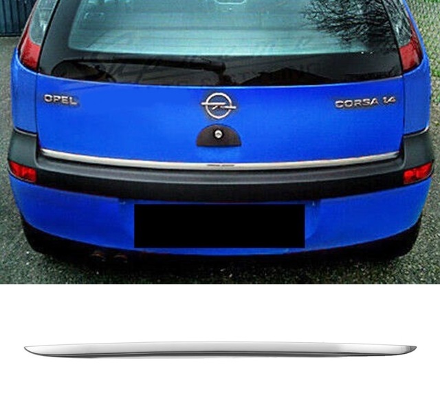 Opel Corsa C 2000-2007 Krom Bagaj Alt Çıta P.çelik