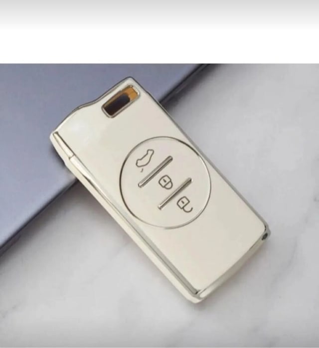 Lüx Chery Tiggo 7 Pro Nano Anahtar Kılıfı Beyaz Gümüş Silver Renk 1.ci Kalite