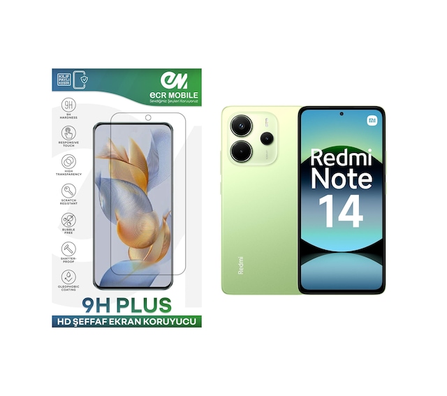 Redmi Note 14 Ekran Koruyucu 9h Esnek Nano Cam Tam Uyumlu Şeffaf