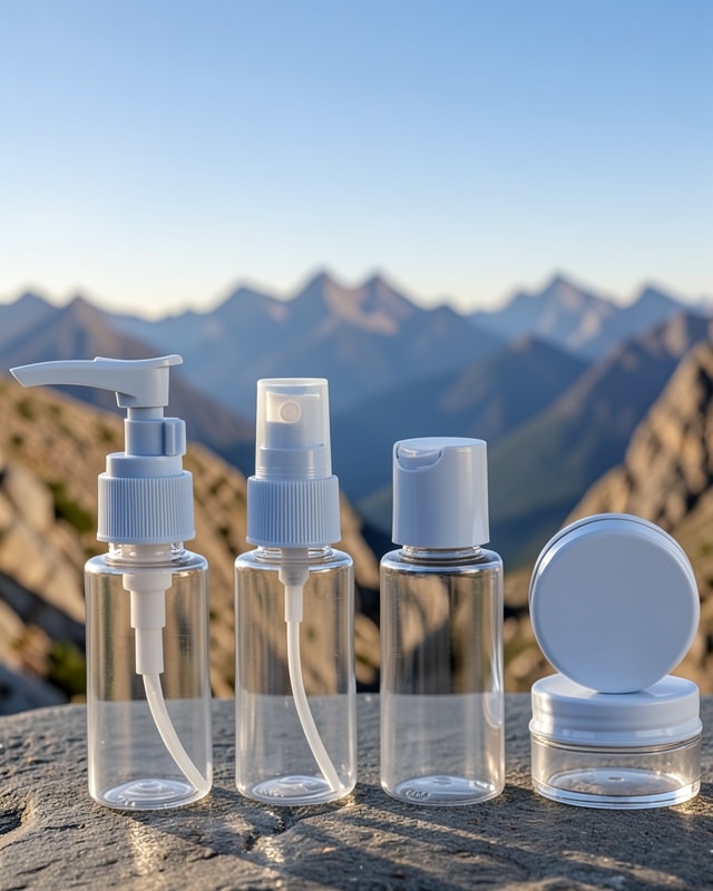5'li Seyahat Dolum Şişe Seti 30 Ml Mavi